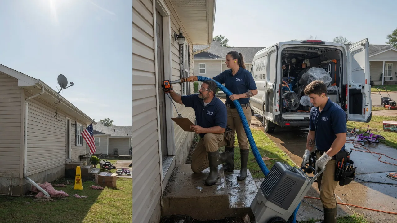 Ceiling Water Damage Restoration in Mcleod, ND near me